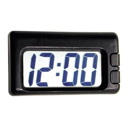 Camco Automotive Quartz Travel Clock Black Black 73360